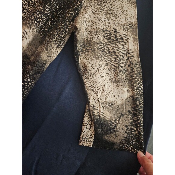 Black and Tan Long Sleeve Blouse Casual Express - Size XXL - Picture 5 of 6